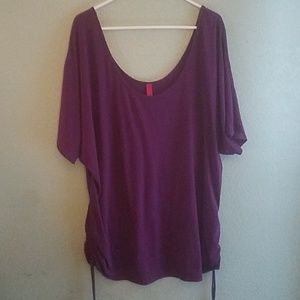 Pure energy purple knit top 4x